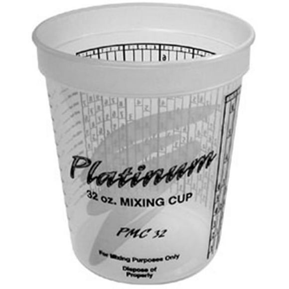 E-Z Mix EMX-PMC32 Tasses de Mélange en Platine avec Ratiox Ppg - 1-Quart