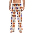 thumbnail image 4 of joogoo Men's Pajama Pants Basketballs Baseball Football Soft Long Sleep Lounge Pjs Bottoms M, 4 of 7