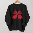 thumbnail image 4 of Wensltd Fall Top for Women Christmas Round Neck Print Long Sleeve No Hood Sweatshirt, 4 of 5