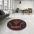 thumbnail image 3 of Ahgly Company Indoor Rectangle Traditional Charcoal Gray Persian Area Rugs, 5' x 8', 3 of 6