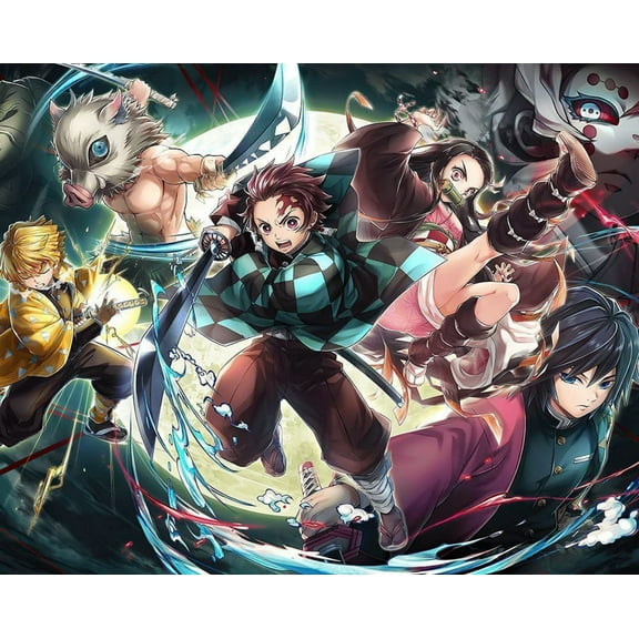 Paint by Number for Adults-Anime (2)- Acrylic Easy Paint by Numbers for Adults Beginner DIY Painting by Numbers for Gift Home Wall Decor 16”W x 20”L-