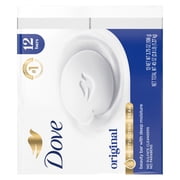Dove Beauty Bar Beauty Bar Soap For Soft, Smooth Skin, Original, With 1/4 Moisturizing Cream , 3.75 oz 12 Bars