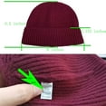 thumbnail image 4 of GRNSHTS Fisherman Beanie for Men Women, Knit Cuff Beanie Cap Short Beanie Hat, Winter Warm Hat (Gray), 4 of 5