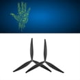 thumbnail image 4 of Hélice de 3 Palas de 16 X 8 X 3 Pulgadas y 16 Pulgadas, con Paletas CW CCW, de Fibra de Vidrio Compuesta para Drones Grandes FPV., 4 of 5