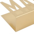 thumbnail image 2 of Organiseur de courrier en métal élégant et creux, support de bureau pour factures, lettres, papiers, doré, 2 of 4