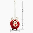 thumbnail image 5 of Opolski 2Pcs/Set Felt Fawn Pendant Plush Doll Lovely Easy-cleaning Colorful Christmas Tree Elk Stuffed Toy for Gift, 5 of 8