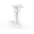 thumbnail image 2 of FixtureDisplays® Podium Clear Ghost Acrylic w / White Cross With pray hand decor Easy Assembly Required, 2 of 3