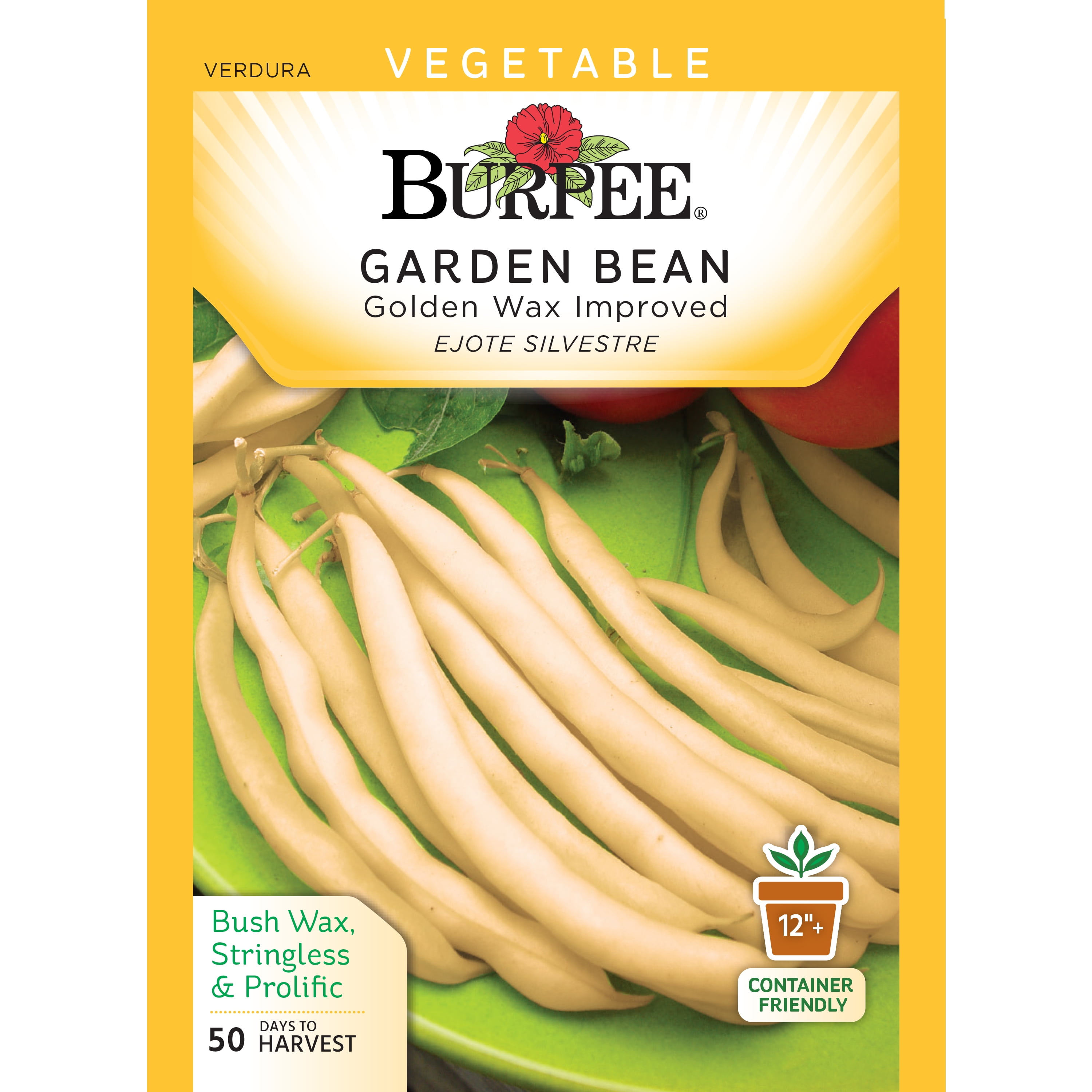 BurpeeBean Bush, Golden Wax Improved Seed Packet