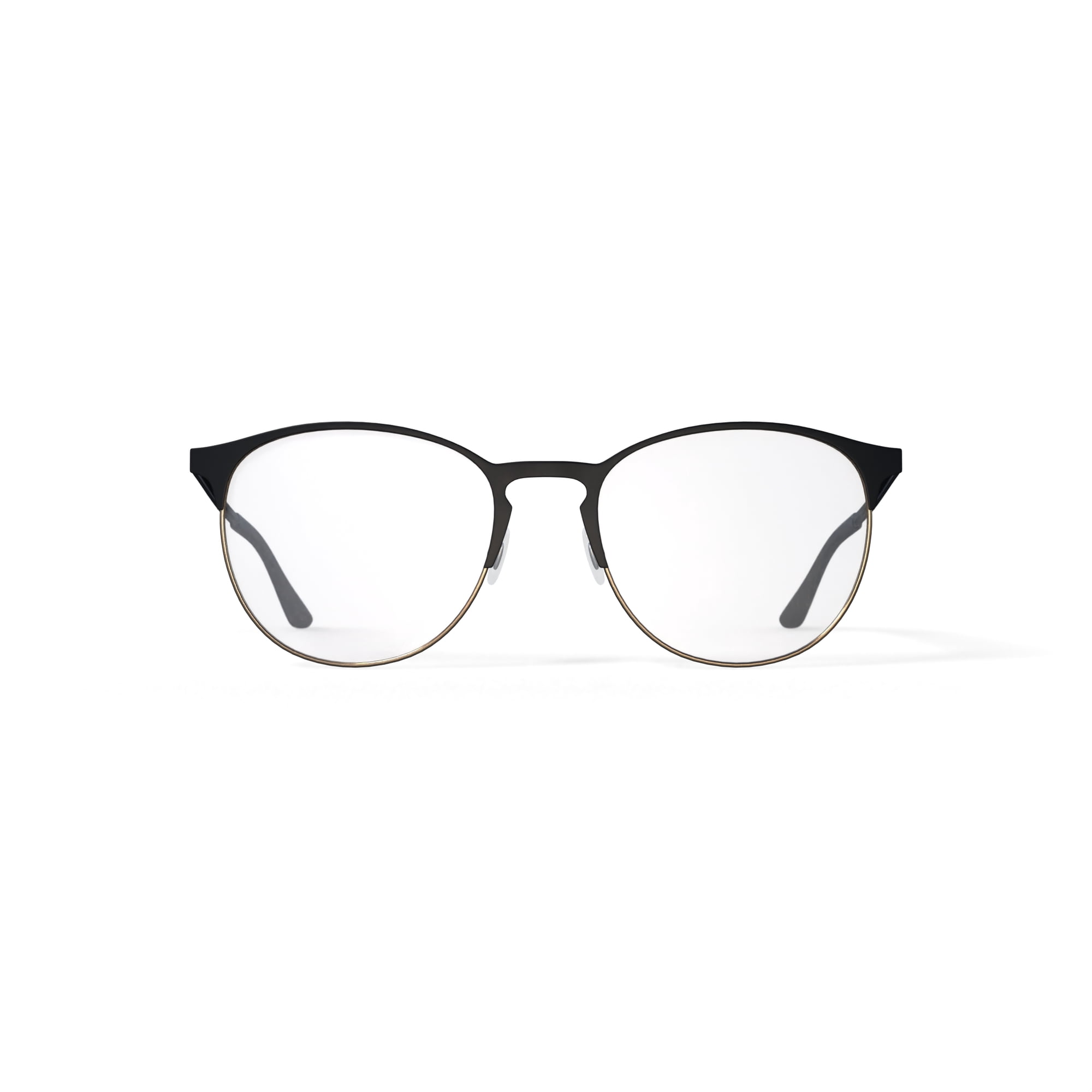 Ray-Ban Unisex Size 53 Phantos Prescription Eyeglasses with Case, Black on Arista
