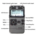 thumbnail image 2 of pitrice Record Pen Rustproof Audio Recorder MP3 Player Battery-operation Recording Device LCD Screen Loudspeakers USB Port Lock Button, 2 of 9