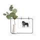 thumbnail image 1 of León mexicano simple blanco y negro Marco De Metal Florero De Cerámica Decoración, 1 of 4