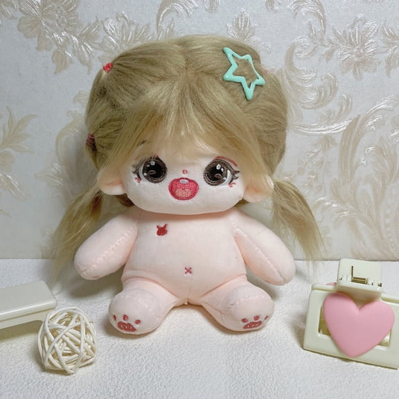 Herunwer Cute Cotton Plush Doll, Soft Collectible Stuffed Toy for Display and Play