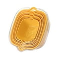thumbnail image 2 of Cesta de enjuague de verduras en capas, colador culinario, organizador que ahorra espacio, lavabo limpiador de productos versátil para ensaladas fres Amarillo, 2 of 9