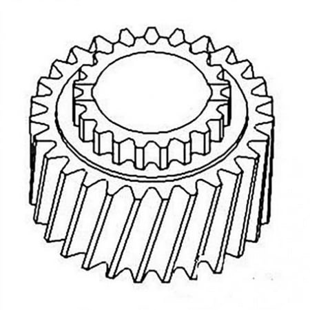 Shaft 4th Gear - Pinion Shaft Gear - 4th & 8th, New, John Deere, L28665