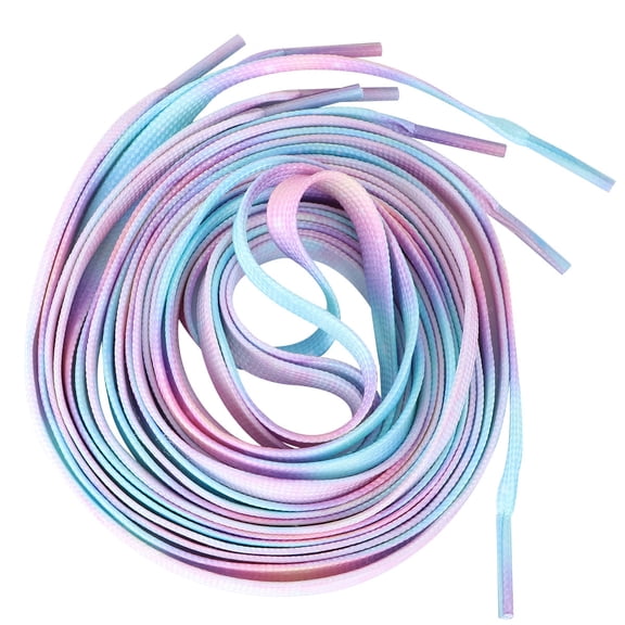 SOPOTUTU Colorful Shoelace for Shoes Fashion Flat Polyester Laces for Sneakers Boots Assorted Color 160CM
