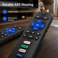 thumbnail image 6 of Pack of 2-Replacement Remote Control Only for Roku TV-Compatible for TCL Roku/Hisense Roku/Onn Roku/Sharp Roku/Element Roku/Westinghouse Roku/Philips Roku Smart TVs (Not for Roku Stick and Box), 6 of 10