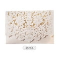 thumbnail image 2 of 25 tarjetas de invitación de boda huecas con sobres para boda, despedida de soltera, tarjeta de feli Tomshoo  Blanco/25 piezas, 2 of 7
