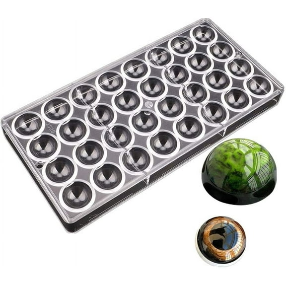32 cavities 2.7cm diameter half ball shape polycarbonate PC chocolate mold starry heven candy making mouls DIY bakery tools