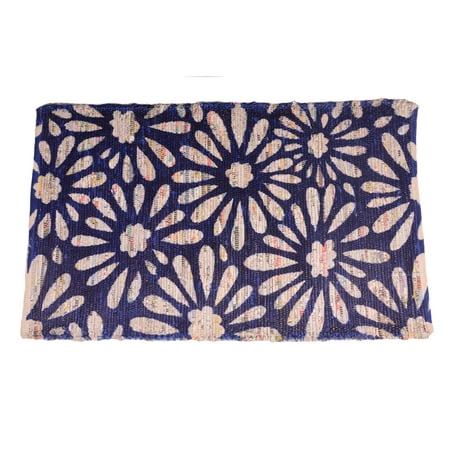 Blue Door Mat 2x4 ft Area Rugs Recycled