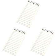 3 Pieces A7 To Do List Notepad, 3.3 x 6.1 in Upward Spiral Memo Pad with Checkboxes, Thick Paper Daily Checklist Notebook for Students Office Workers, Versatile Small Portable Agenda