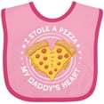 thumbnail image 3 of Inktastic I Stole a Pizza My Daddy's Heart Boys or Girls Baby Bib, 3 of 4