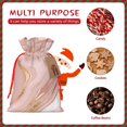 thumbnail image 7 of Fuzoiu Rose Gold Glitter Splatter Print Christmas Gift Bag,Burlap Gift Bag with Drawstring Closure & Hang Tag,Perfect for Holidays, Birthdays, and Special Occasions-Medium, 7 of 7