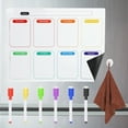 thumbnail image 1 of Uxcell Magnetic Calendars for Fridge 16"x12", Weekly with Markers & Suction Cup & Towel, Colorful, 1 of 7