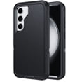thumbnail image 1 of Mobile Xcessories - Black Samsung Galaxy S23 Case Only Military-Grade/Dust/Drop Shockproof 3-Layer Full Body Ultra Rugged Scratch Resistant Wireless Charging Heavy Duty Cover Case, 1 of 9