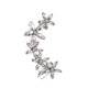 thumbnail image 1 of Pendientes de botón para mujer, pendientes de botón, pendientes de botón para mujer con temperamento, pendientes de clip de oreja de cristal con flor de diamante lleno, pendiente de aleación, 1 of 3