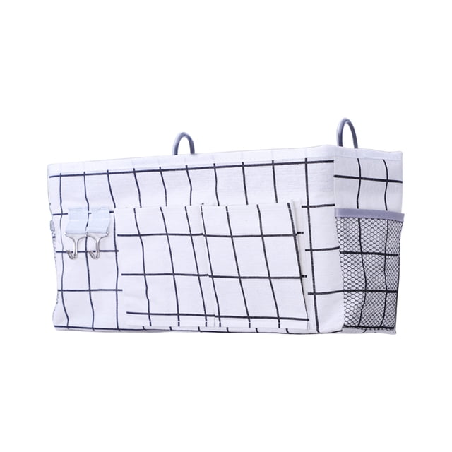Hanging Storage Basket, Bedside Organizer with Pockets, Space-Saving Cabinet and Bathroom Storage Rack for Dormitory, Bedroom, and Home Use