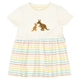 thumbnail image 3 of Inktastic Kangaroo Family Girls Baby Dress, 3 of 5