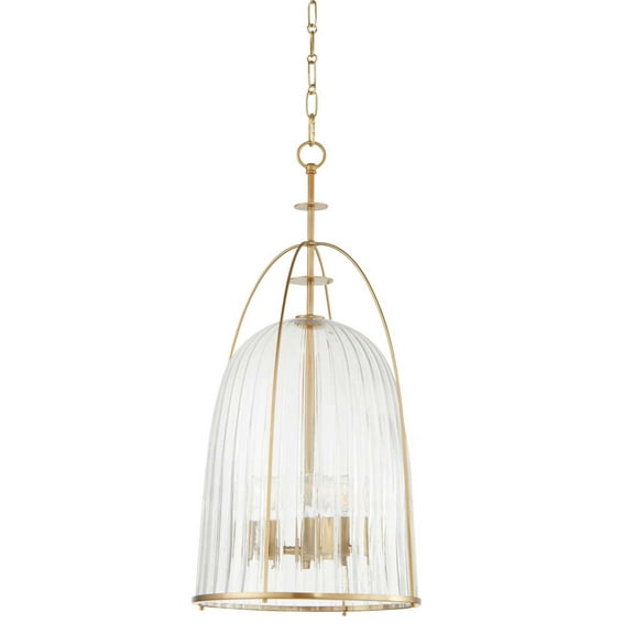 Quorum International 864-3 Alice 3 Light 16" Wide Pendant - Brass