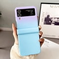 thumbnail image 2 of Full Hinge Protection for Samsung Galaxy Z Flip 5 4 3 5G Case Gradient Hard Shockproof Slim Double Color Cover (PurpleSkyblue,for Samsung Z Flip 5), 2 of 8