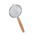 thumbnail image 3 of Colador de Acero Inoxidable para Alimentos de Cocina, de Malla, Mango de Madera, Material Premium Duradero para Hornear, Cocinar, , Café, perfecl Coladores de malla, 3 of 8