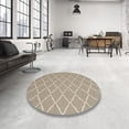 thumbnail image 4 of Ahgly Company Machine Washable Indoor Round Contemporary Light French Beige Brown Area Rugs, 4' Round, 4 of 7