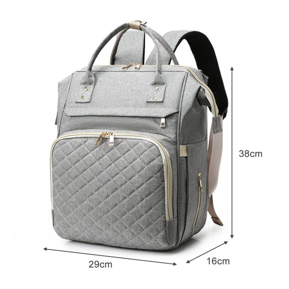 Sac à Dos à Couches Portable en Tissu Nylon avec Bandoulière Ajustable Sac à Couches pour Femmes