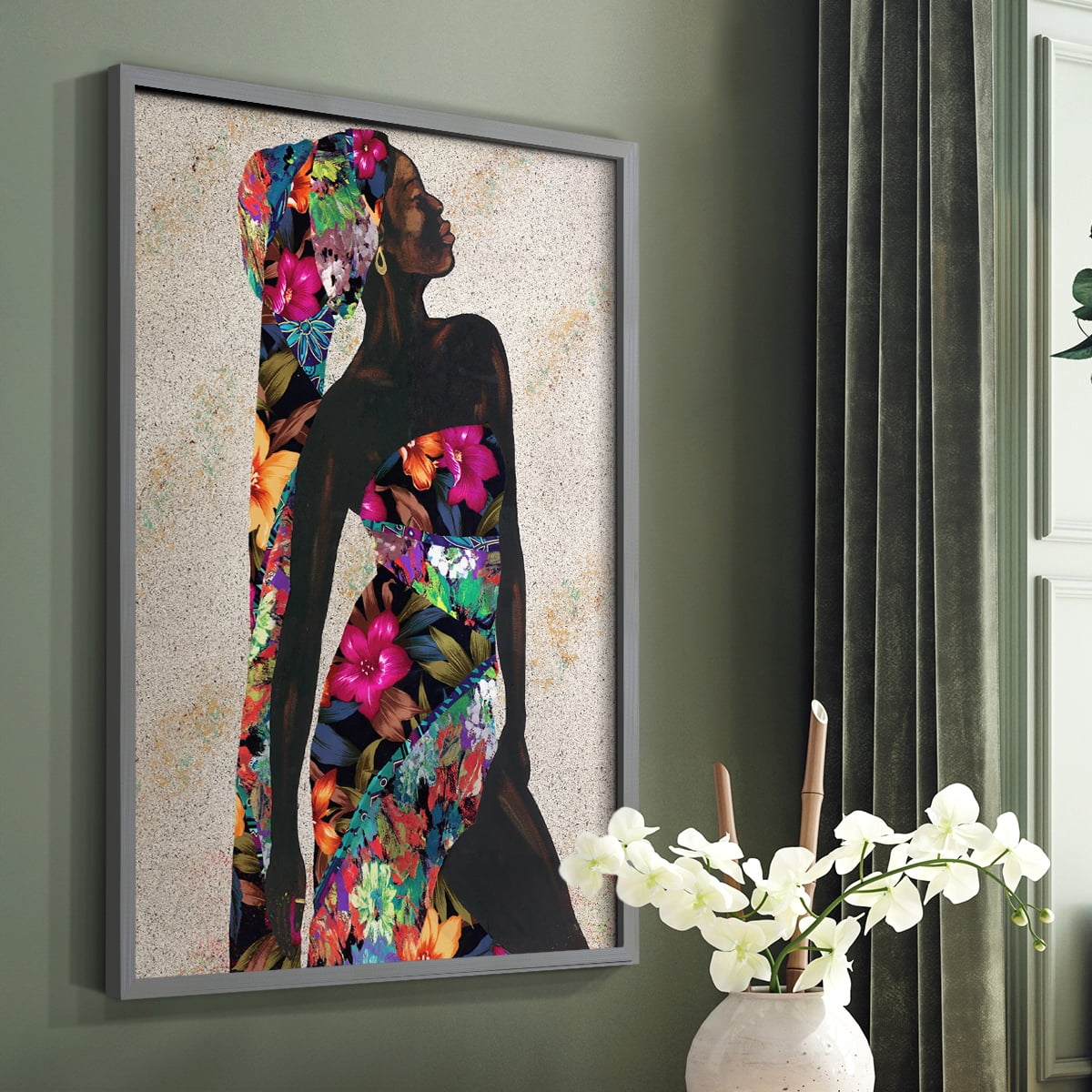 Woman Strong I Framed Print - Solid Wood in Single Picture Frame Solid Wood 2 Framed Print