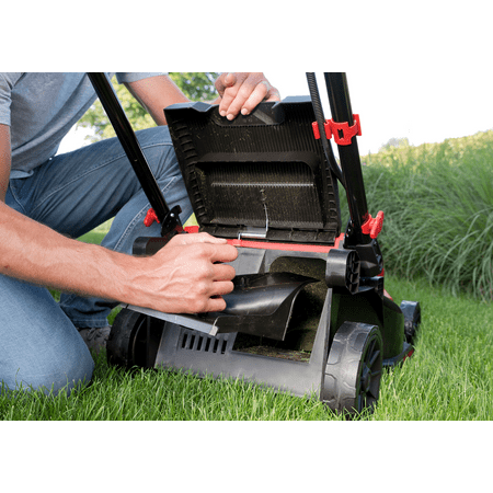 Skil - 20-Volt PWR CORE 20 18-Inch Push Lawn Mower (2 x 4.0Ah Batteries and 1 x Dual Port Charger) - Red/Black