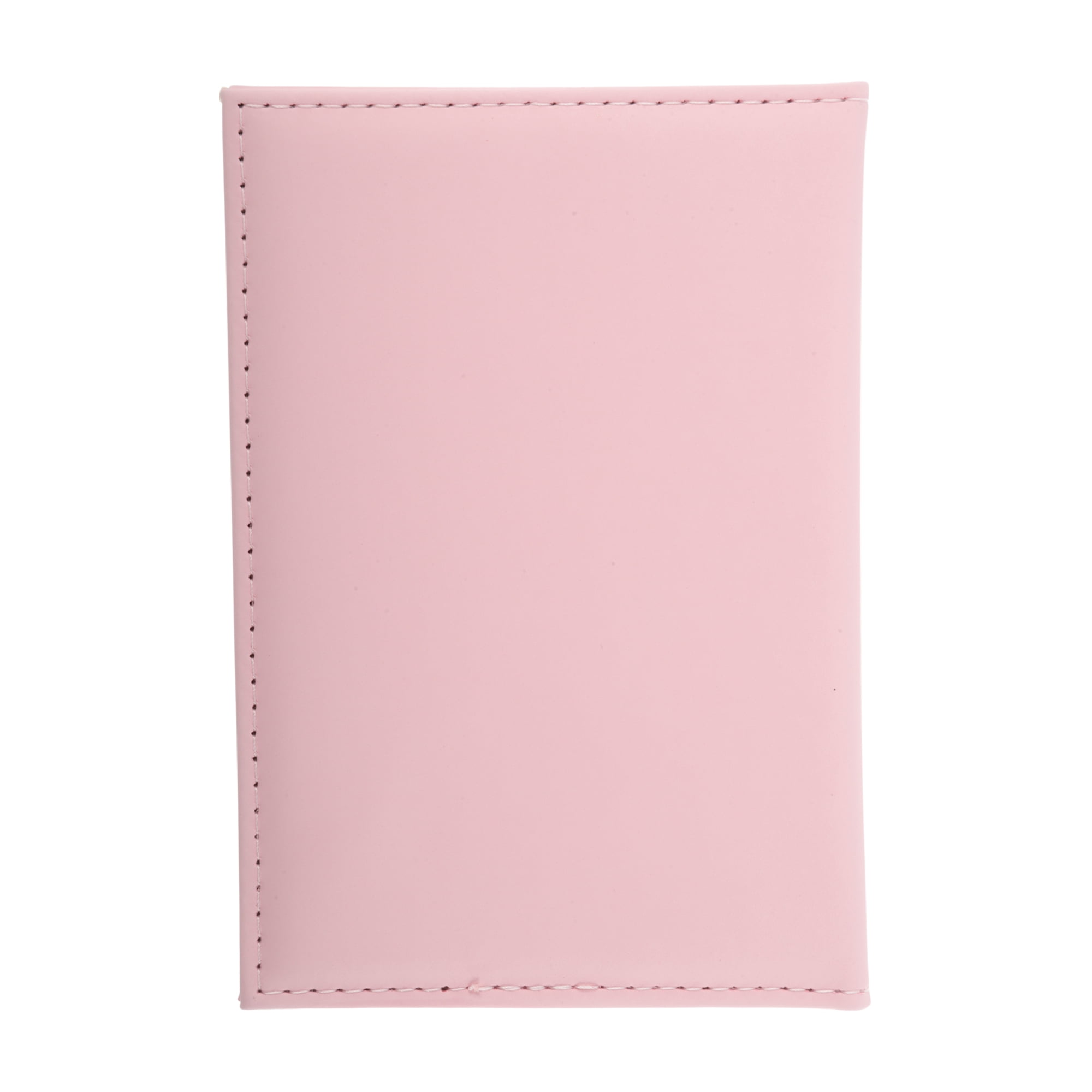 Unique Bargains Plain Weave Passport Holder 1 Pc Pink