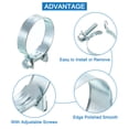 thumbnail image 3 of Unique Bargains 10Pack Mini Fuel Line Pipe Hose Clamp Clip, Adjustable 30-32mm, Zinc Plated, 3 of 5