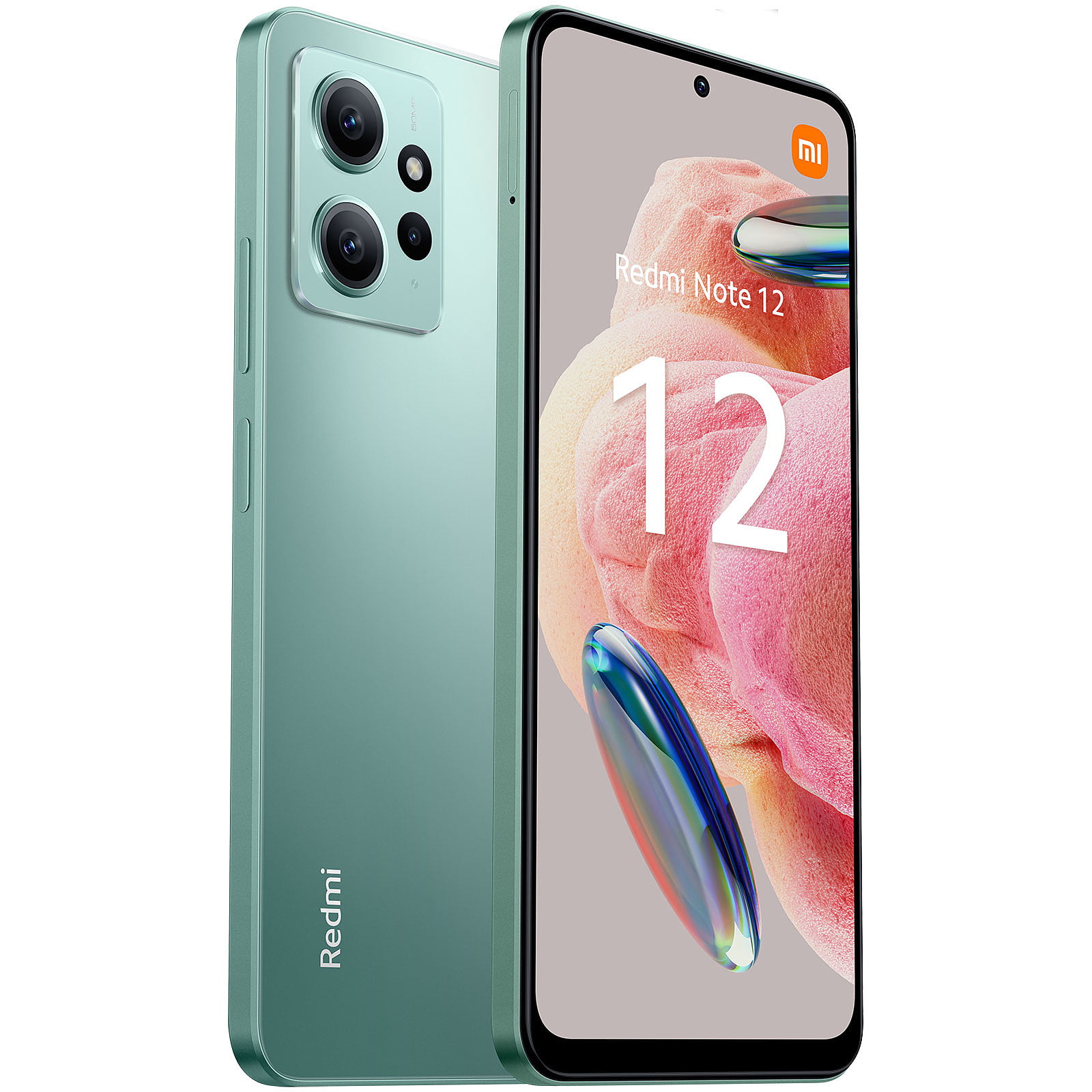 Xiaomi Redmi Note 12 4G LTE (128GB + 4GB) Global Unlocked 6.67 50MP Triple  (ONLY T-Moble/Tello/Mint USA Market) + (w/ 33W Fast Dual Charger Bundle)
