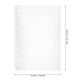 thumbnail image 2 of EIMELI Classeur Acrylique Transparent Couverture de Carnet 6 Anneaux Planificateur A5 Coque de Classeur 1 Pce, 2 of 8