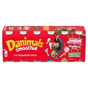 Danimals Smoothie Strawberry Explosion and Cotton Candy Dairy Drink, 3.1 OZ, 12 Ct