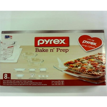 Pyrex 8pc Prep And Bake Set