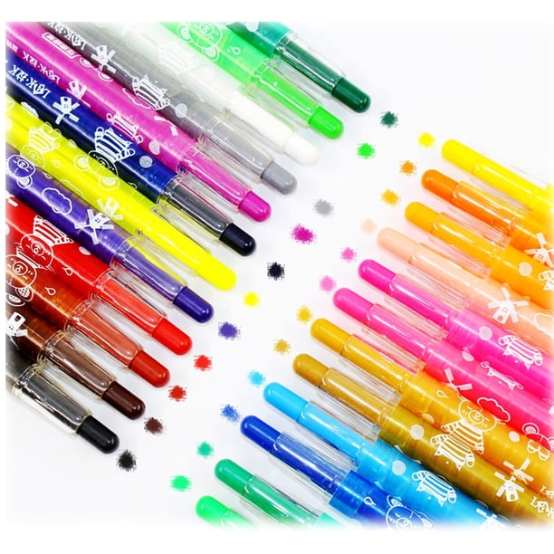 crayon品 Chok Kids Gel Crayons 18 Colors Washable Non Toxic Crayons Easy to