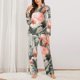 thumbnail image 2 of Fotbe Tropical With Flamingos Conjunto de Pijama de Manga Larga para Mujer con Estampado, Ropa de Dormir de 2 Piezas, Conjunto de Casa Suave y Cómodo con Bolsillos-X-Large, 2 of 7