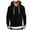 Black, variant on Yuncity Men Hoodie Casual Splicing Large Size Sweatshirts Men's Hoodies,Navy Xxxxxl