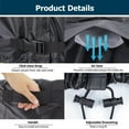 thumbnail image 4 of 2WIN2BUY Air Conditioner Cover, Heavy Duty Waterproof Outdoor Central AC Cover for Outside Units, Weather Resistant 210D Square Black 36"x 36"x 39", 4 of 7