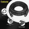 thumbnail image 2 of Virgilson Pressure Washer Attachments Hose, 5M, 25 FT, 1/4", Kink Free, M22-14mm Brass Thread, 2 of 9