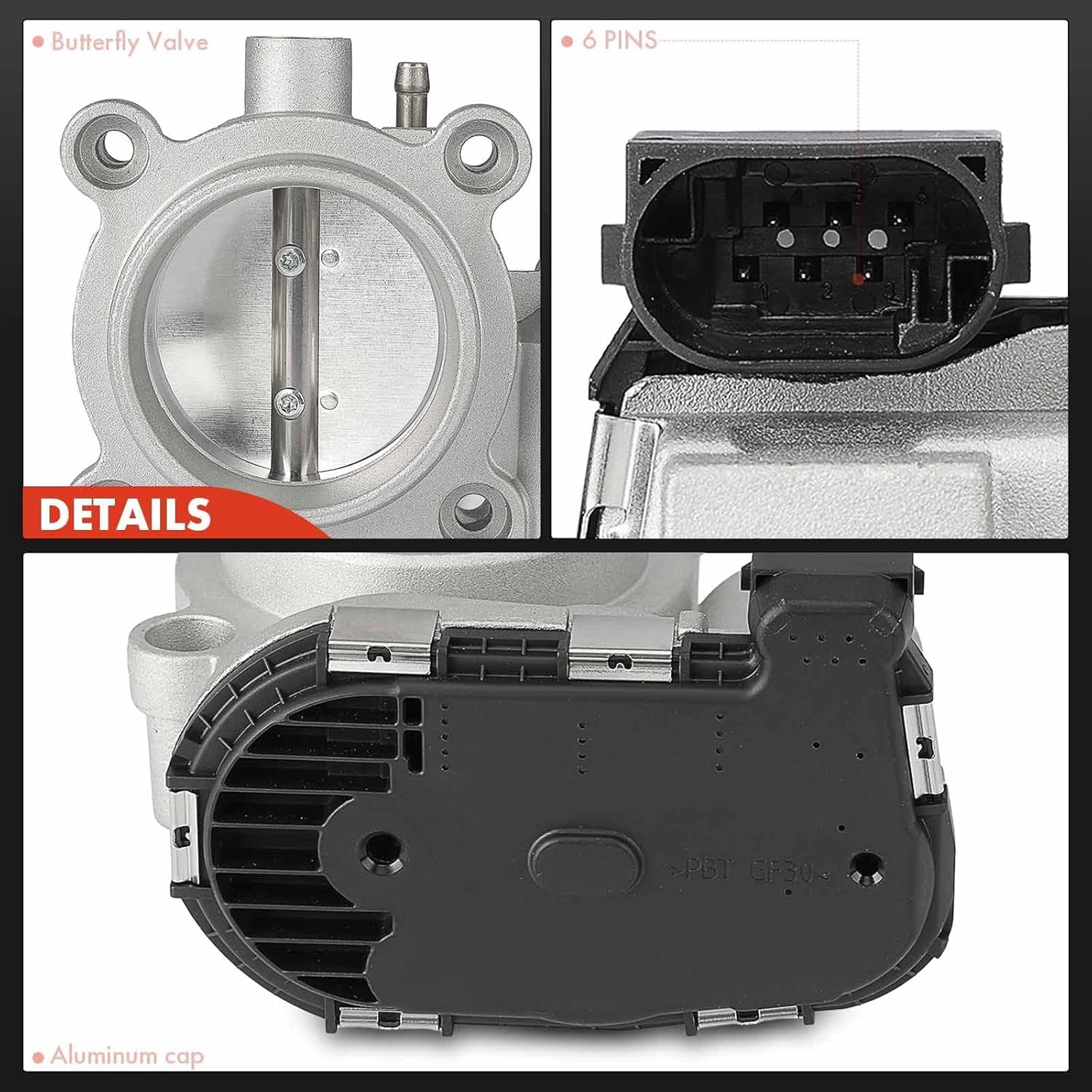 A-Premium Electronic Throttle Body Assembly Compatible with Mercedes-Benz C230 2002, SLK230 2000-2004 2.3L, Replace# 1111410125, A1111410325